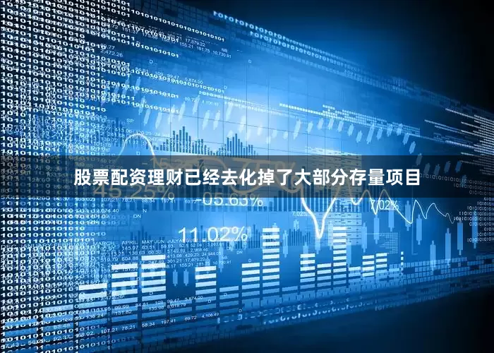 股票配资理财已经去化掉了大部分存量项目
