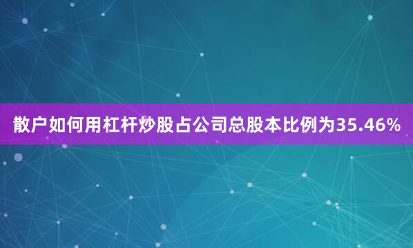 散户如何用杠杆炒股占公司总股本比例为35.46%